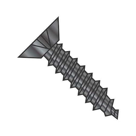 Usa Industrials Self-Drilling Screw, #10-12 x 5/8", Black Oxide Steel Flat Head Phillips Drive BULK-SCRW-14367